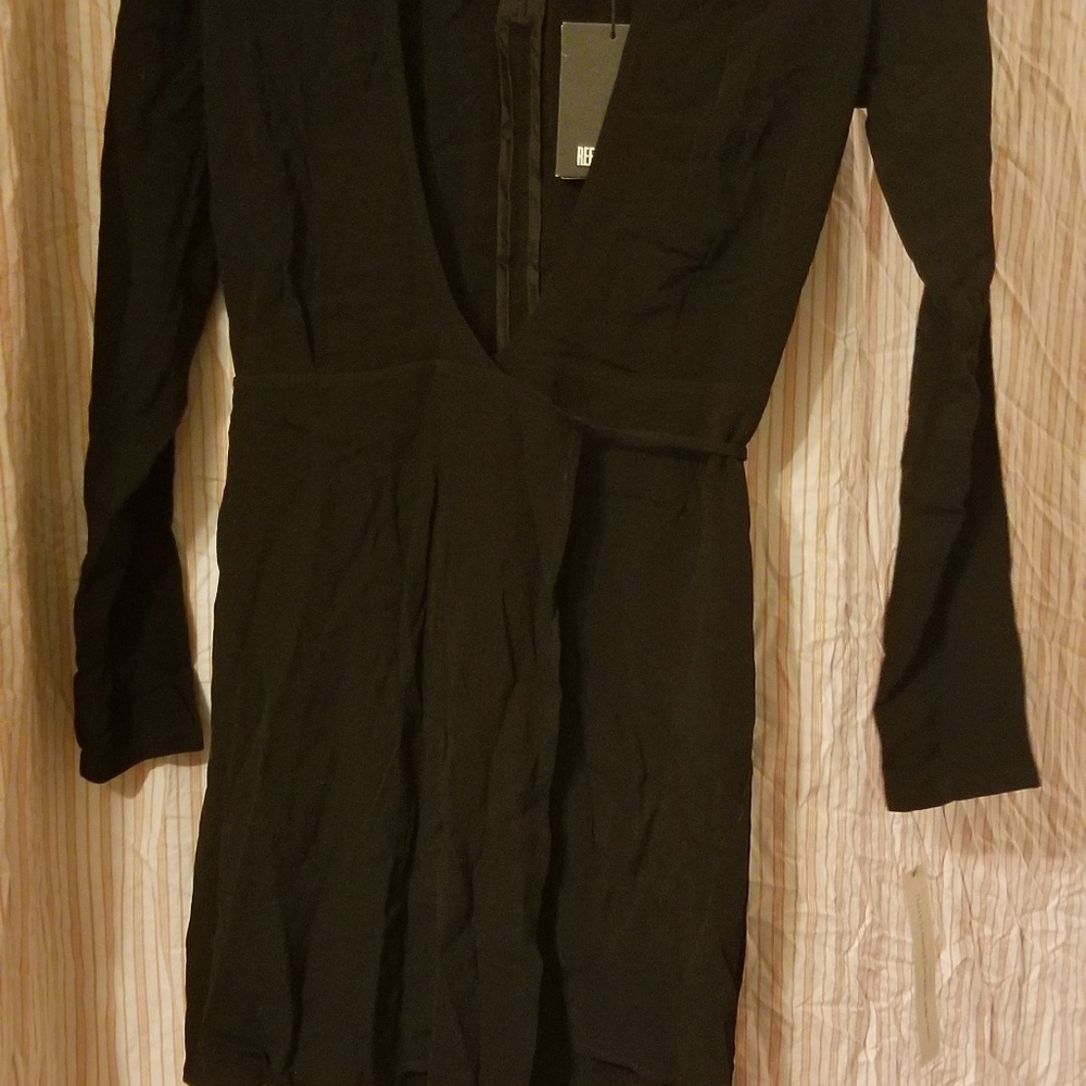 Reformation black Campbell Dress xs - Picture 8 of 8
